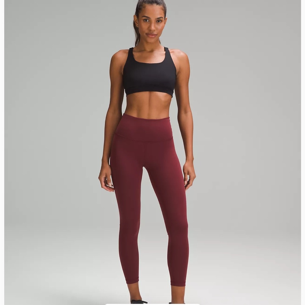 Lululemon Red Merlot leggings size 2